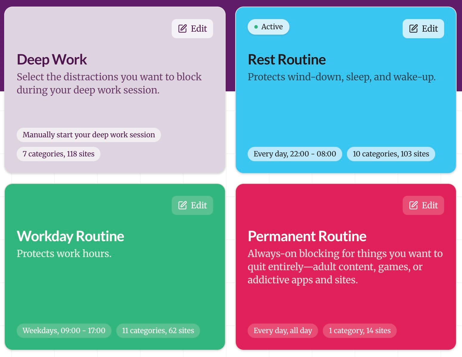We understand your routines and what distracts you